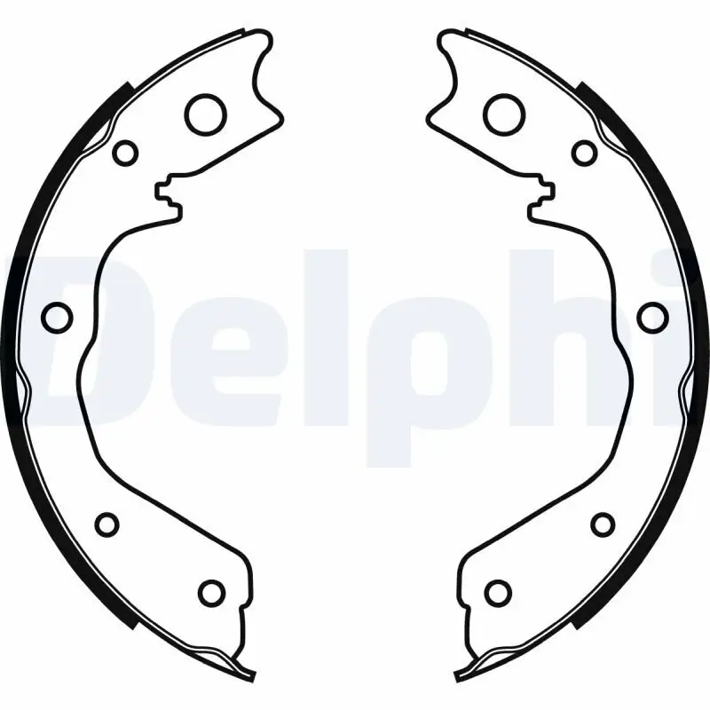 Bremsbackensatz, Feststellbremse Hinterachse DELPHI LS1928