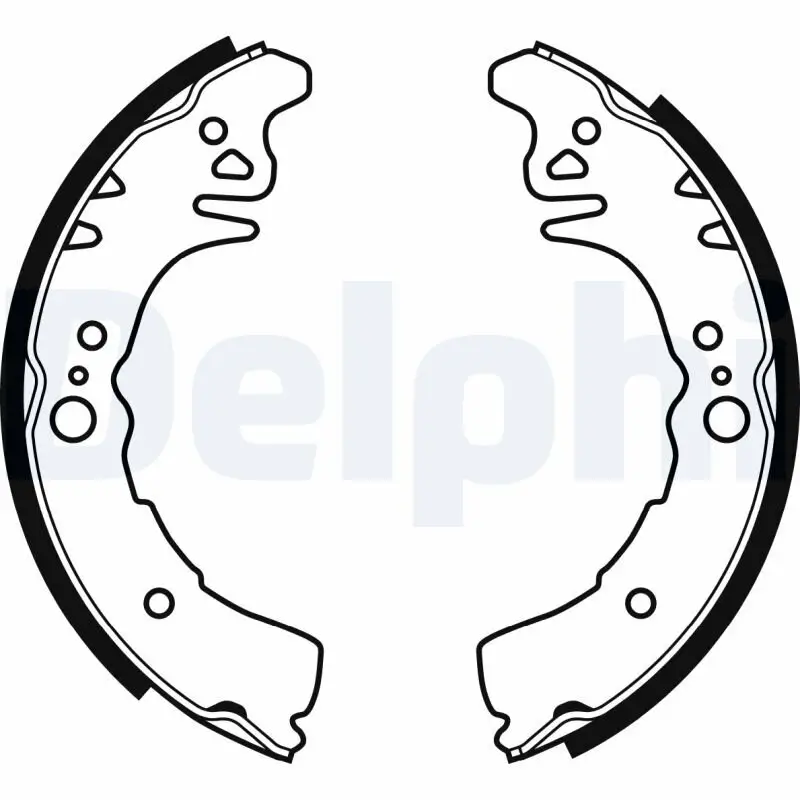 Bremsbackensatz Hinterachse DELPHI LS1943