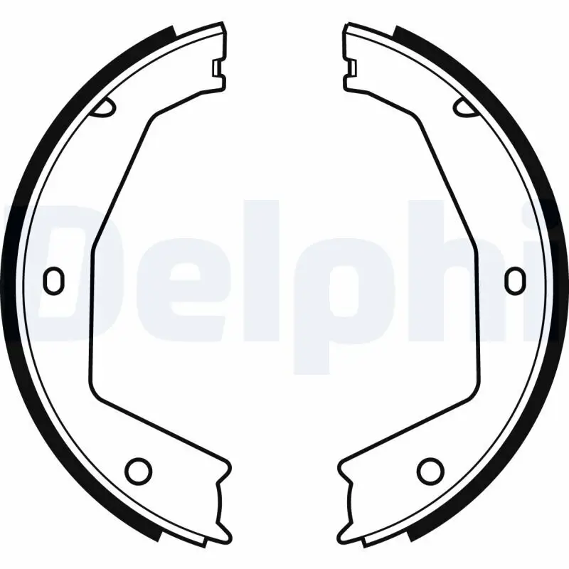 Bremsbackensatz, Feststellbremse Hinterachse DELPHI LS1954
