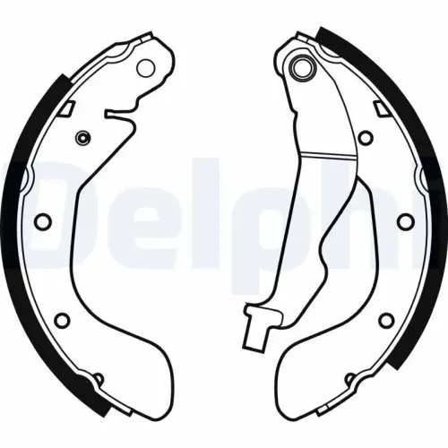 Bremsbackensatz DELPHI LS1969 Bild Bremsbackensatz DELPHI LS1969