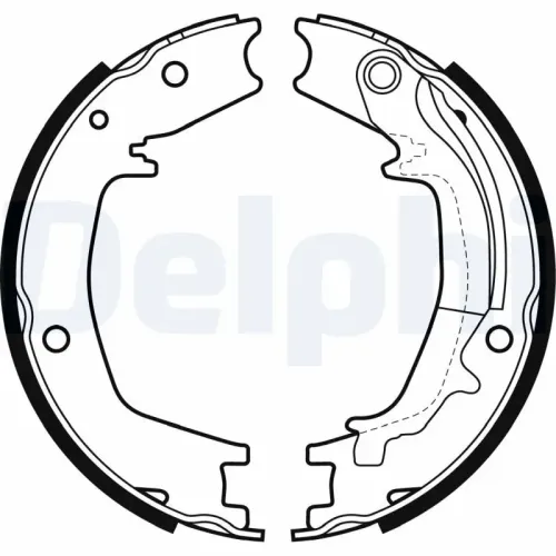 Bremsbackensatz DELPHI LS1985 Bild Bremsbackensatz DELPHI LS1985