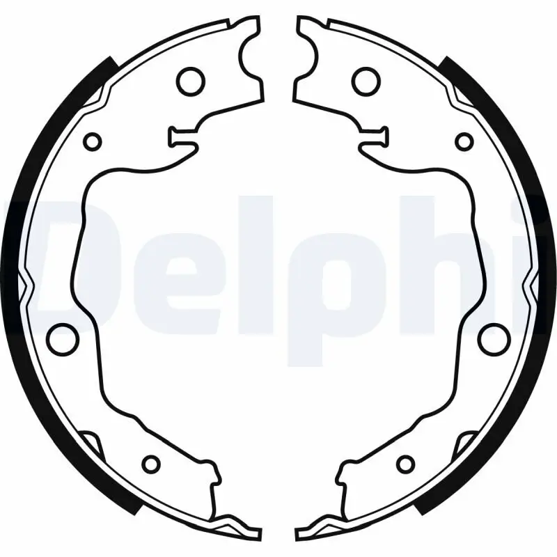 Bremsbackensatz Hinterachse DELPHI LS1999