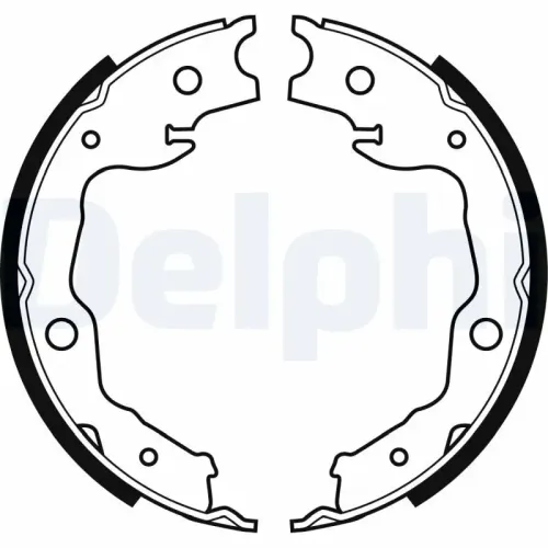 Bremsbackensatz Hinterachse DELPHI LS1999 Bild Bremsbackensatz Hinterachse DELPHI LS1999