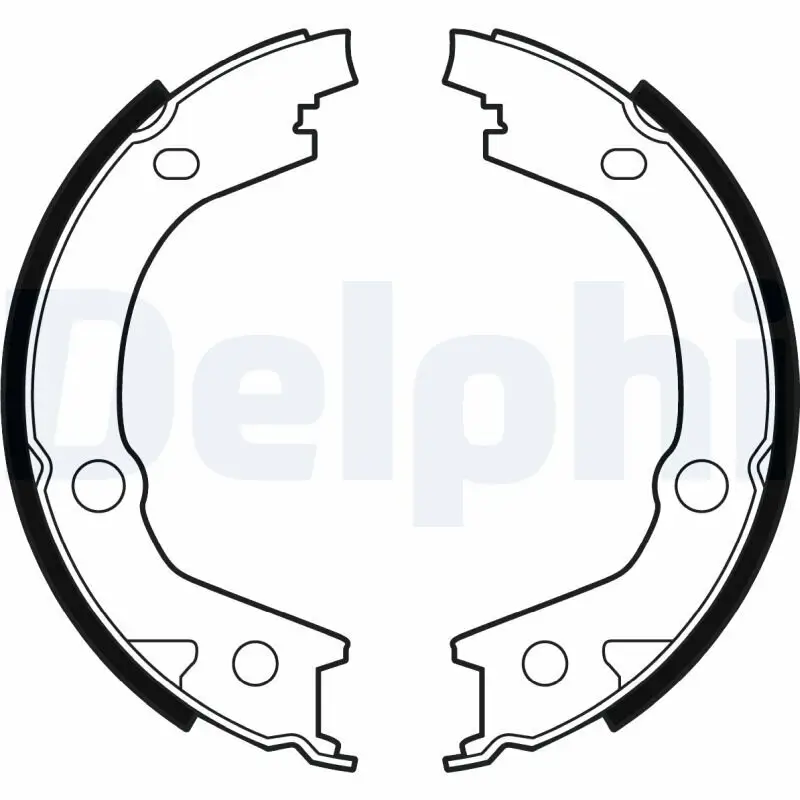 Bremsbackensatz, Feststellbremse Hinterachse DELPHI LS2001