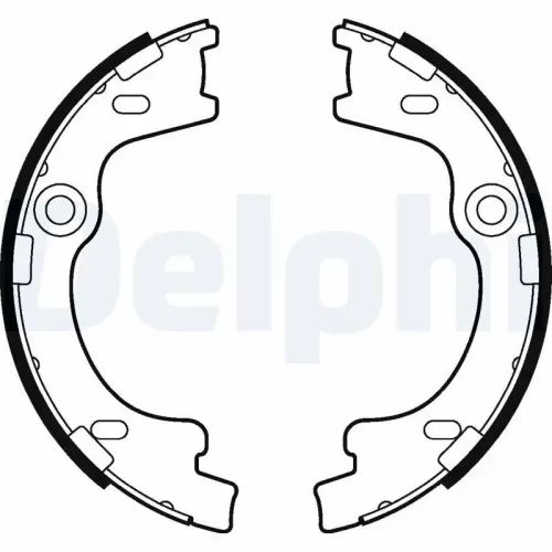 Bremsbackensatz DELPHI LS2012 Bild Bremsbackensatz DELPHI LS2012