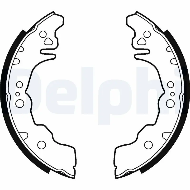 Bremsbackensatz Hinterachse DELPHI LS2023