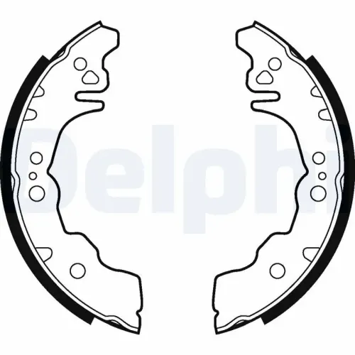 Bremsbackensatz Hinterachse DELPHI LS2023 Bild Bremsbackensatz Hinterachse DELPHI LS2023