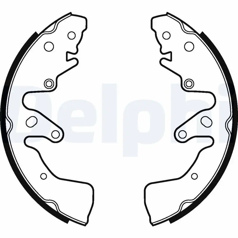 Bremsbackensatz Hinterachse DELPHI LS2024
