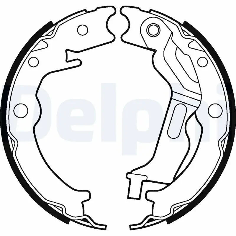 Bremsbackensatz, Feststellbremse Hinterachse DELPHI LS2025