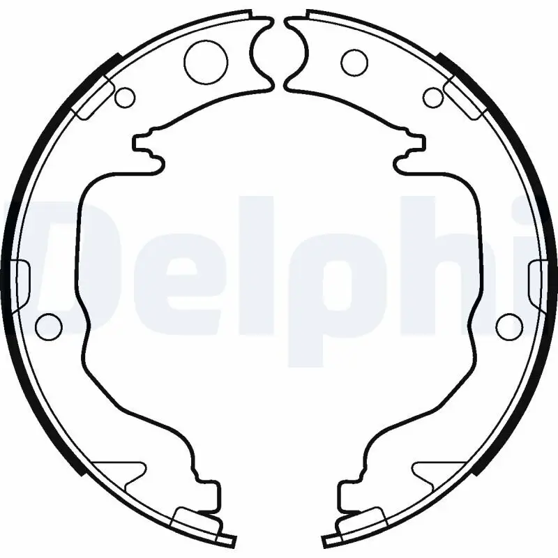 Bremsbackensatz, Feststellbremse DELPHI LS2026