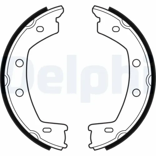 Bremsbackensatz, Feststellbremse Hinterachse DELPHI LS2030 Bild Bremsbackensatz, Feststellbremse Hinterachse DELPHI LS2030