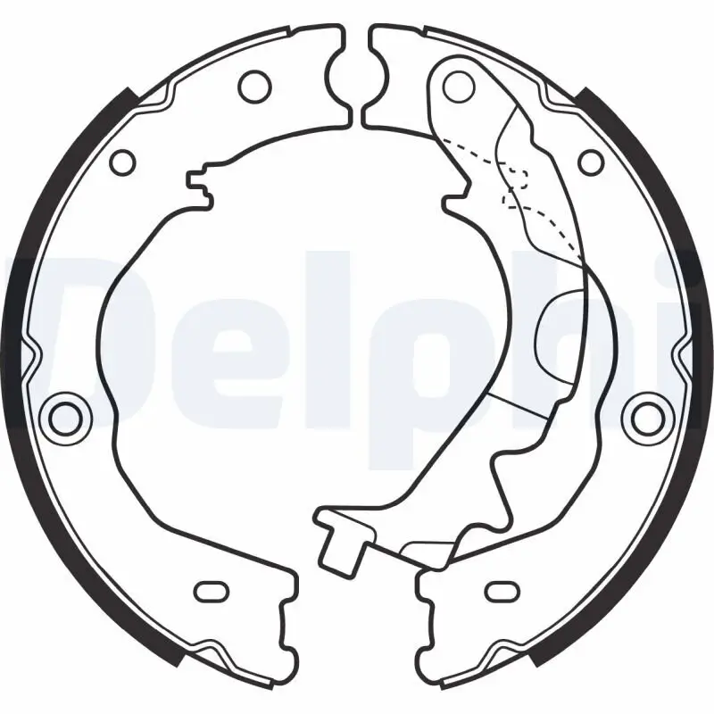Bremsbackensatz, Feststellbremse Hinterachse DELPHI LS2031