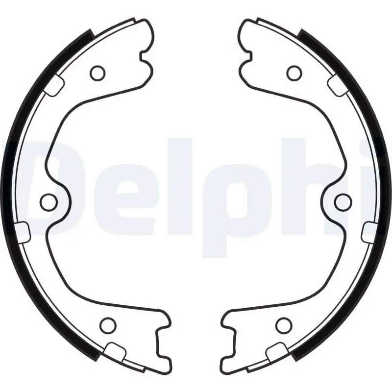 Bremsbackensatz, Feststellbremse Hinterachse DELPHI LS2032