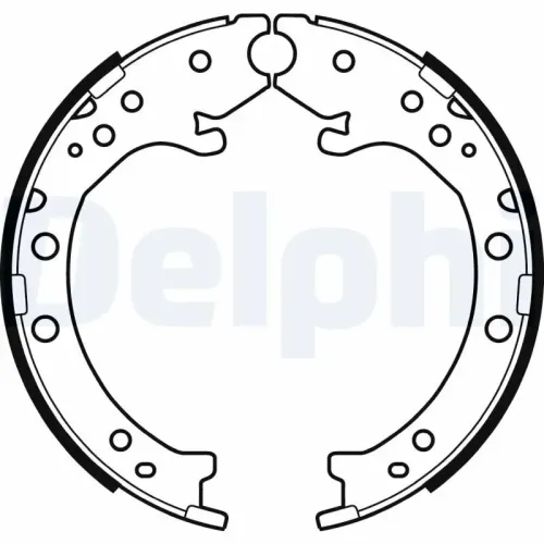 Bremsbackensatz, Feststellbremse DELPHI LS2034 Bild Bremsbackensatz, Feststellbremse DELPHI LS2034