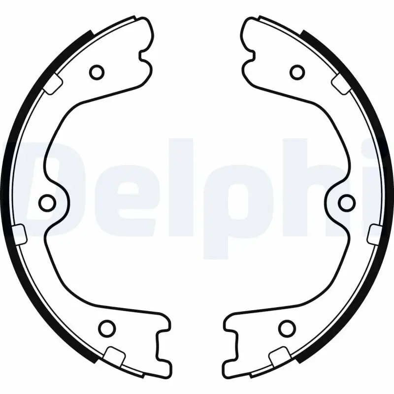 Bremsbackensatz, Feststellbremse DELPHI LS2037