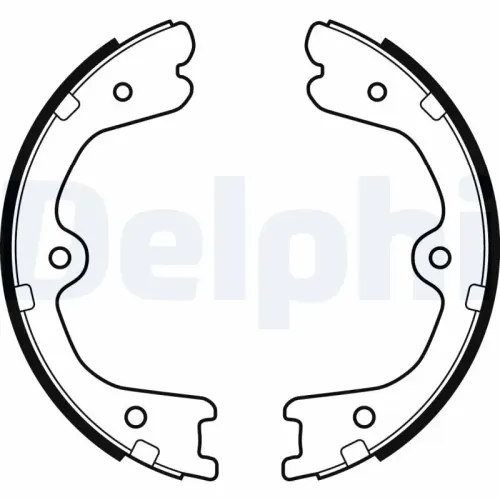 Bremsbackensatz, Feststellbremse DELPHI LS2037 Bild Bremsbackensatz, Feststellbremse DELPHI LS2037
