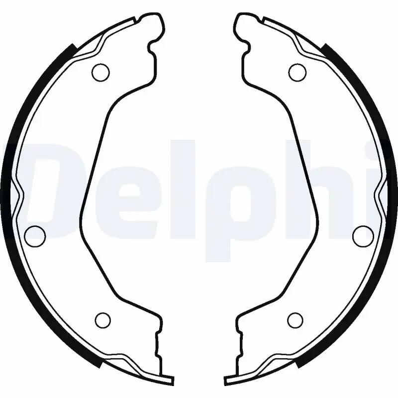 Bremsbackensatz, Feststellbremse Hinterachse DELPHI LS2043