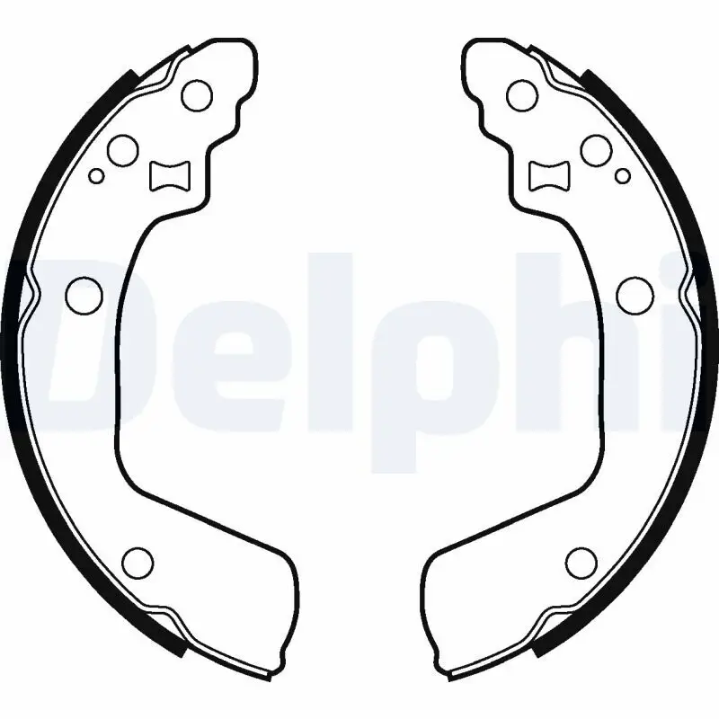 Bremsbackensatz Hinterachse DELPHI LS2046