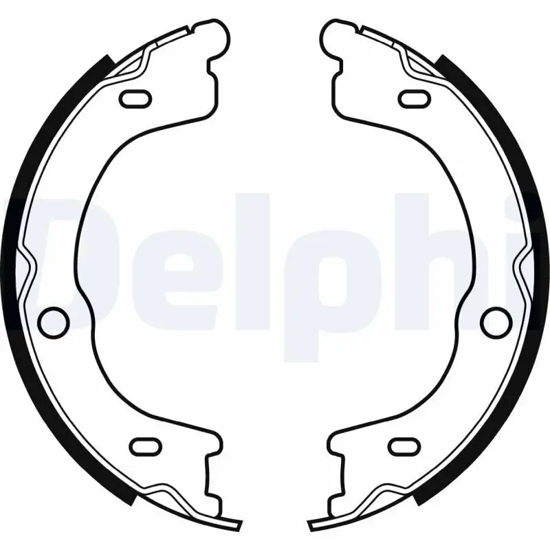 Bremsbackensatz, Feststellbremse Hinterachse DELPHI LS2048