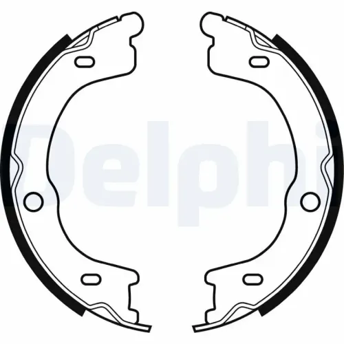 Bremsbackensatz, Feststellbremse Hinterachse DELPHI LS2048 Bild Bremsbackensatz, Feststellbremse Hinterachse DELPHI LS2048