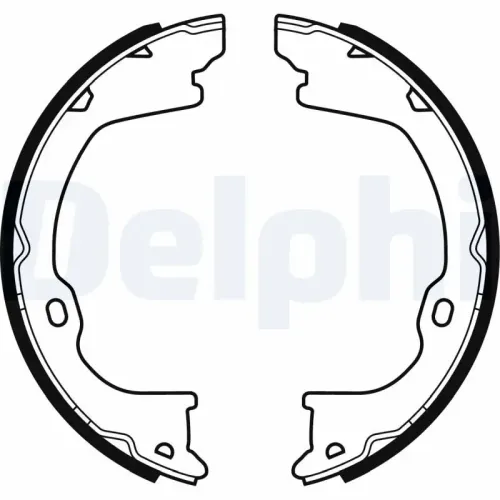 Bremsbackensatz, Feststellbremse Hinterachse DELPHI LS2055 Bild Bremsbackensatz, Feststellbremse Hinterachse DELPHI LS2055