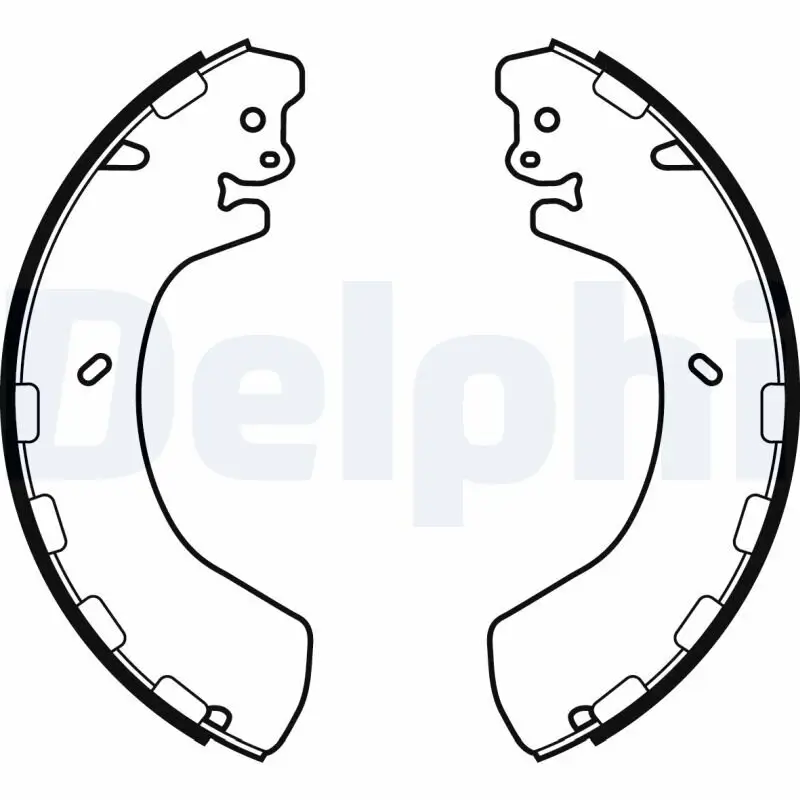 Bremsbackensatz Hinterachse DELPHI LS2057