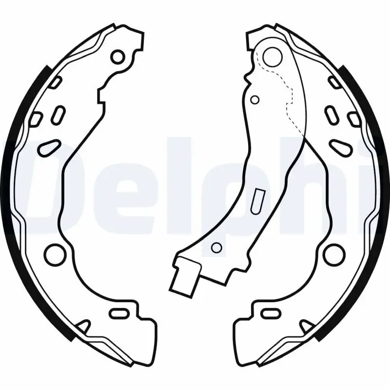 Bremsbackensatz Hinterachse DELPHI LS2066