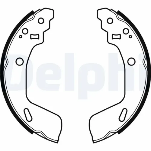 Bremsbackensatz Hinterachse DELPHI LS2073 Bild Bremsbackensatz Hinterachse DELPHI LS2073