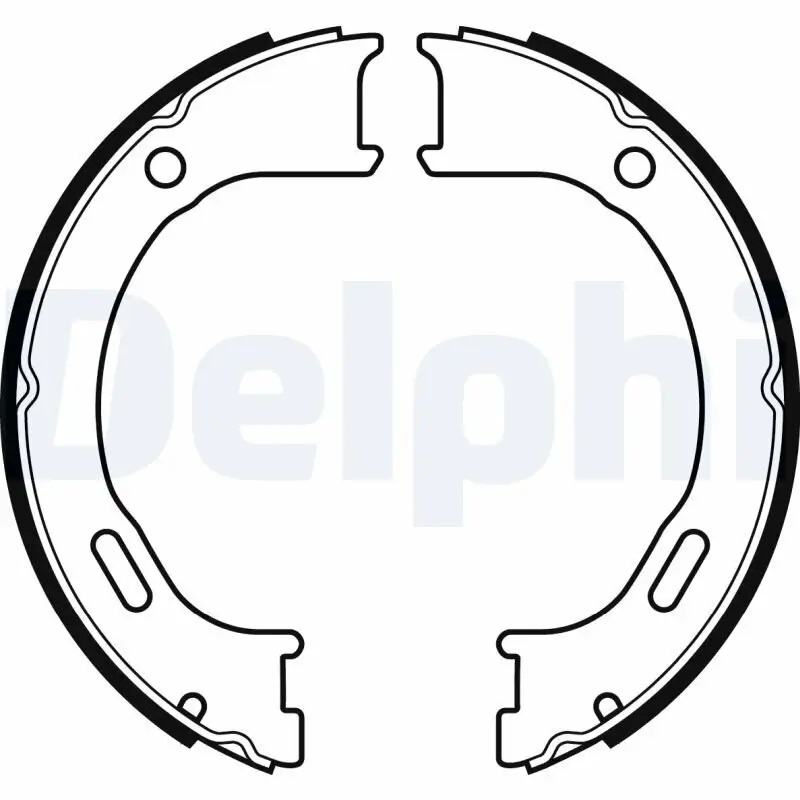 Bremsbackensatz, Feststellbremse Hinterachse DELPHI LS2076
