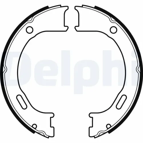 Bremsbackensatz, Feststellbremse Hinterachse DELPHI LS2076 Bild Bremsbackensatz, Feststellbremse Hinterachse DELPHI LS2076