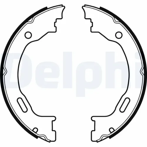 Bremsbackensatz, Feststellbremse DELPHI LS2077 Bild Bremsbackensatz, Feststellbremse DELPHI LS2077