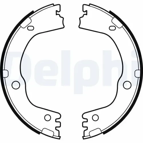 Bremsbackensatz, Feststellbremse Hinterachse DELPHI LS2081 Bild Bremsbackensatz, Feststellbremse Hinterachse DELPHI LS2081