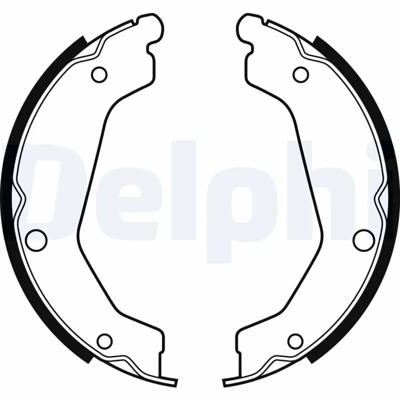 Bremsbackensatz, Feststellbremse Hinterachse DELPHI LS2085