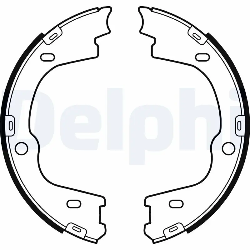Bremsbackensatz, Feststellbremse Hinterachse DELPHI LS2086