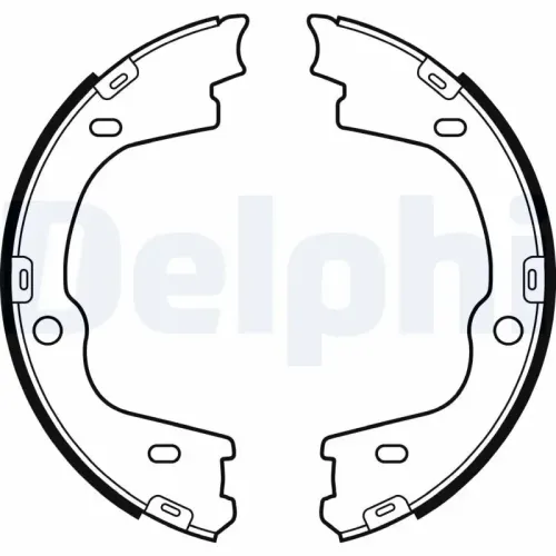 Bremsbackensatz, Feststellbremse Hinterachse DELPHI LS2086 Bild Bremsbackensatz, Feststellbremse Hinterachse DELPHI LS2086