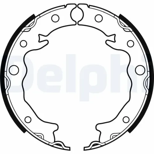 Bremsbackensatz, Feststellbremse Hinterachse DELPHI LS2089 Bild Bremsbackensatz, Feststellbremse Hinterachse DELPHI LS2089