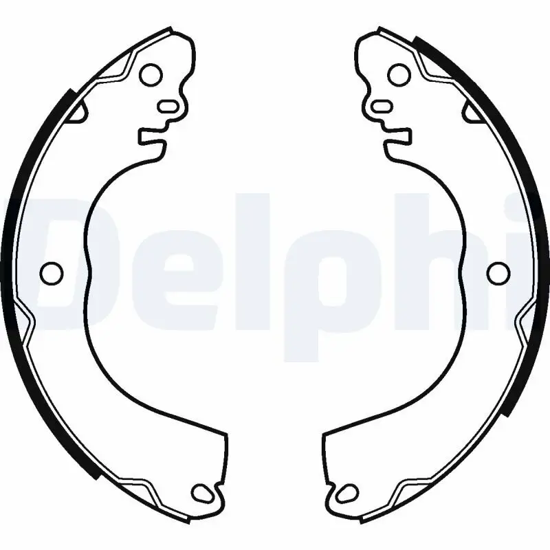 Bremsbackensatz Hinterachse DELPHI LS2111