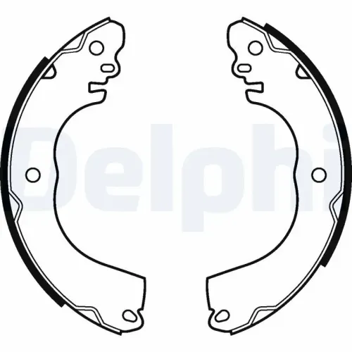 Bremsbackensatz Hinterachse DELPHI LS2111 Bild Bremsbackensatz Hinterachse DELPHI LS2111