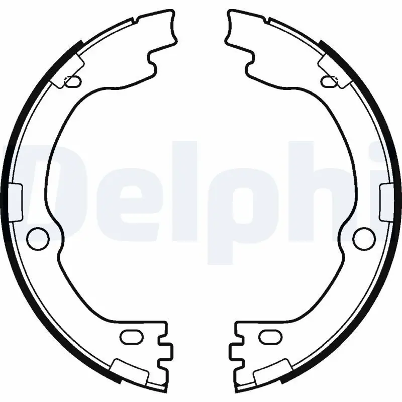 Bremsbackensatz, Feststellbremse Hinterachse DELPHI LS2119