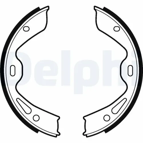 Bremsbackensatz, Feststellbremse Hinterachse DELPHI LS2120 Bild Bremsbackensatz, Feststellbremse Hinterachse DELPHI LS2120