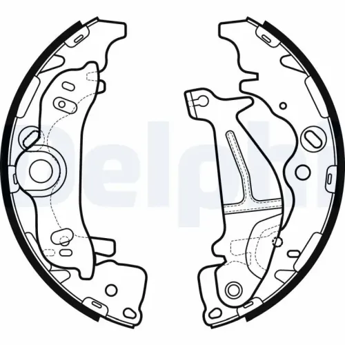 Bremsbackensatz DELPHI LS2138 Bild Bremsbackensatz DELPHI LS2138