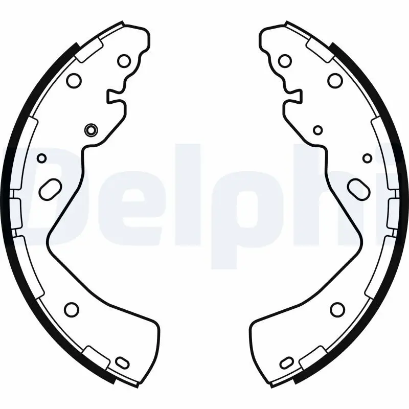 Bremsbackensatz Hinterachse DELPHI LS2143