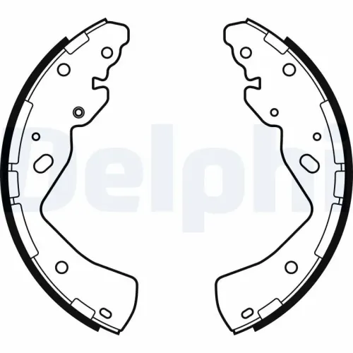Bremsbackensatz Hinterachse DELPHI LS2143 Bild Bremsbackensatz Hinterachse DELPHI LS2143
