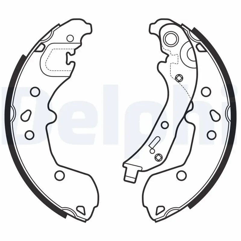 Bremsbackensatz DELPHI LS2148