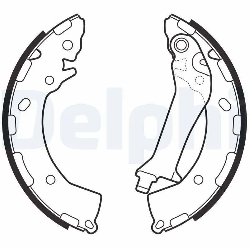 Bremsbackensatz Hinterachse DELPHI LS2150