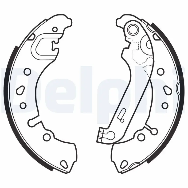 Bremsbackensatz Hinterachse DELPHI LS2151