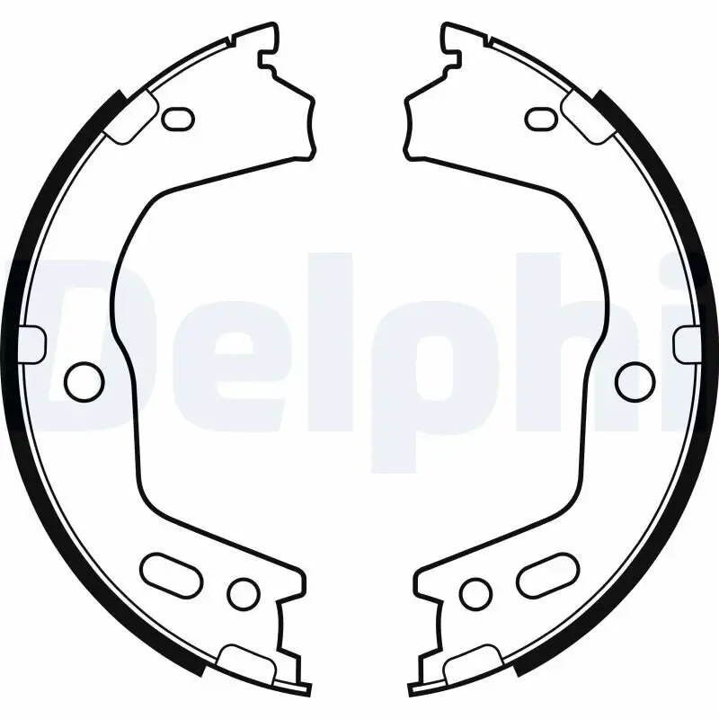 Bremsbackensatz, Feststellbremse DELPHI LS2154