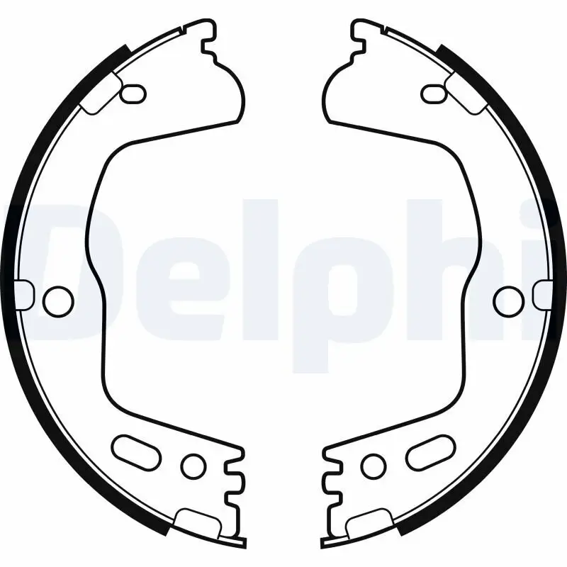 Bremsbackensatz, Feststellbremse Hinterachse DELPHI LS2155