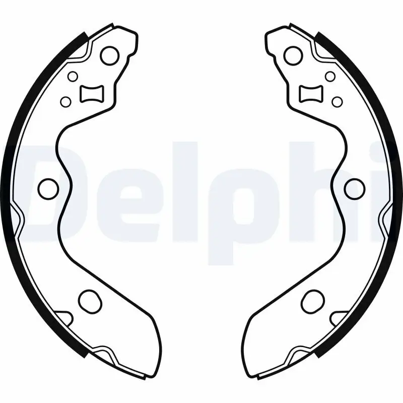 Bremsbackensatz Hinterachse DELPHI LS2156