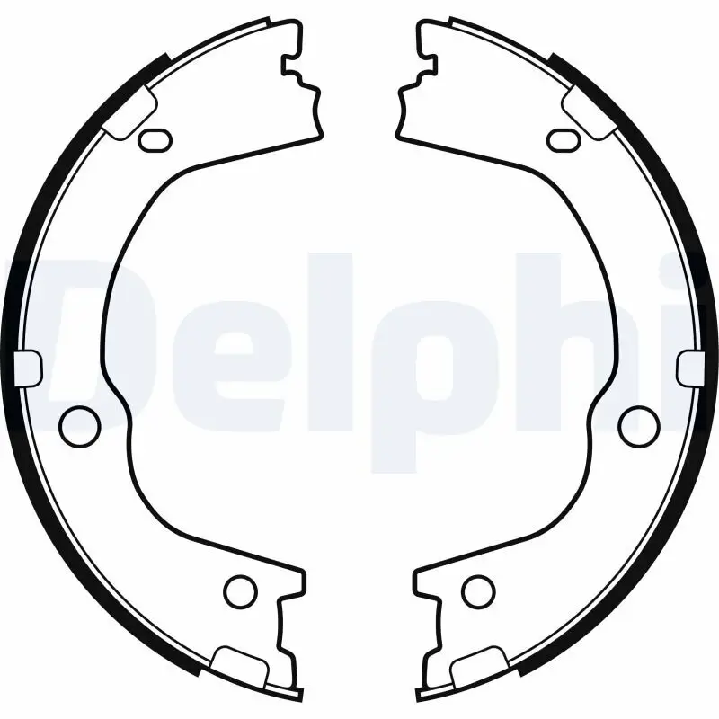 Bremsbackensatz, Feststellbremse Hinterachse DELPHI LS2159